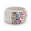 Vintage Tapestry Ceramic Yarn Bowl