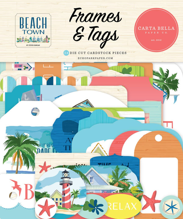 Beach Town Frames & Tags