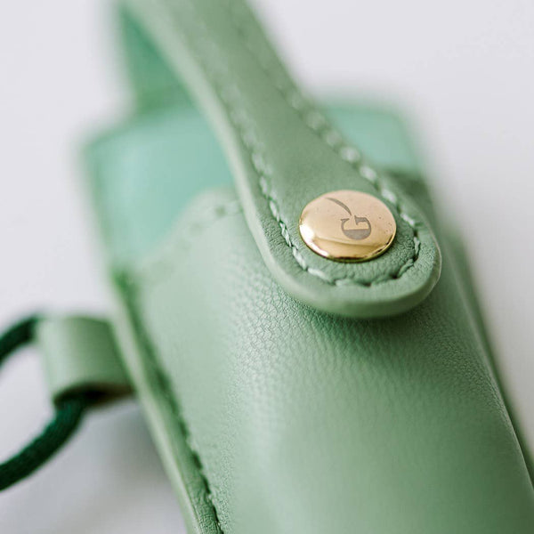 Ivory and Gold Heirloom Scissors with Case | Sage Green