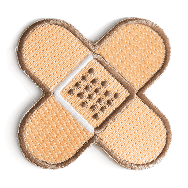 Bandage Embroidered Iron-On Patch