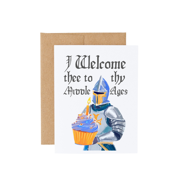 Medieval Knight Birthday Card