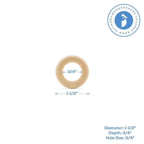 Wooden Ring - 1 1/2” & 2”