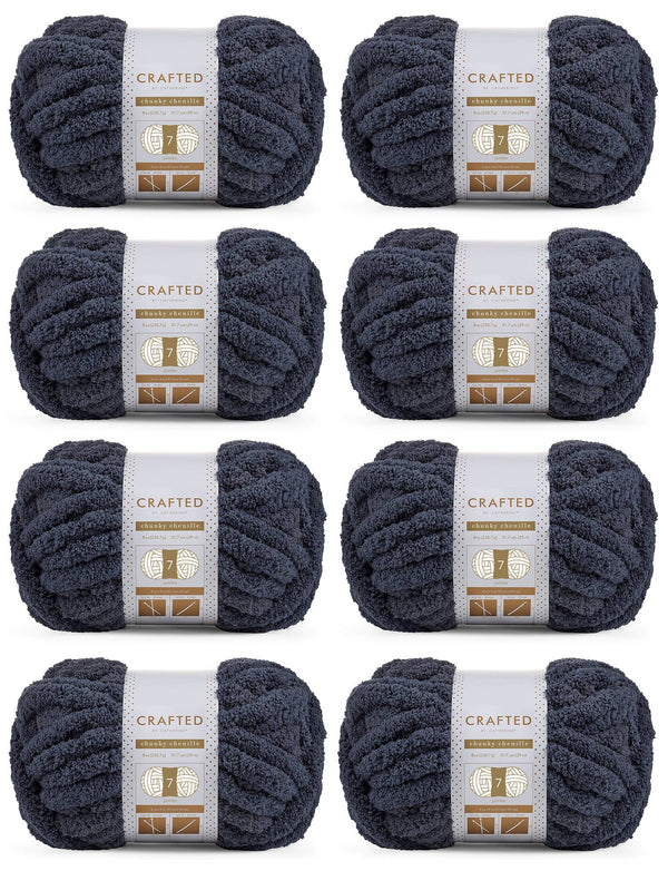 Chunky Chenill Yarn | 8oz/227g | Jumbo #7 | Pack of 8