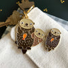 Water Otters Enamel Keychain