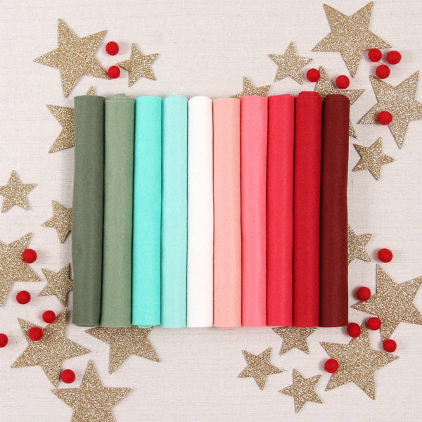 Wool Felt Sheets, Winter Mint