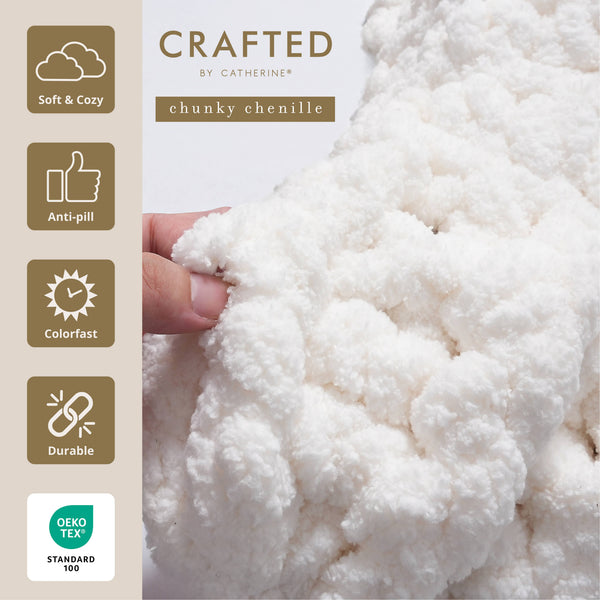 Chunky Chenill Yarn | 8oz/227g | Jumbo #7 | Pack of 8