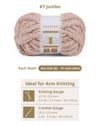 Chunky Chenill Yarn | 8oz/227g | Jumbo #7 | Pack of 8