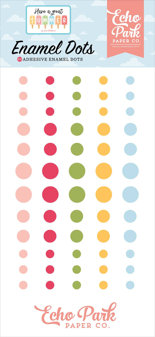 Have A Great Summer Enamel Dots