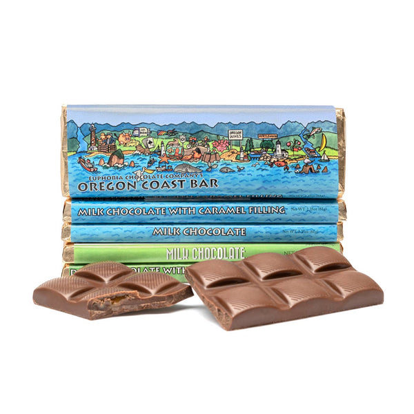 Oregon Coast Bar Milk Chocolate with Caramel Filling