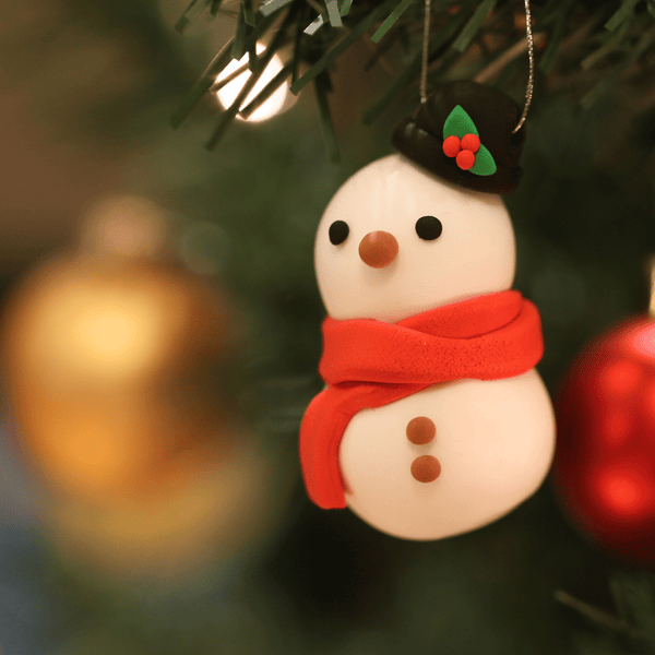 Snowman Ornament Clay Crafting Kit