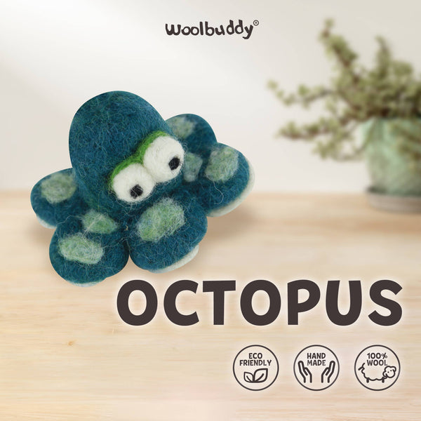 Octopus Needle Felting Kit – DIY Wool Craft Gift