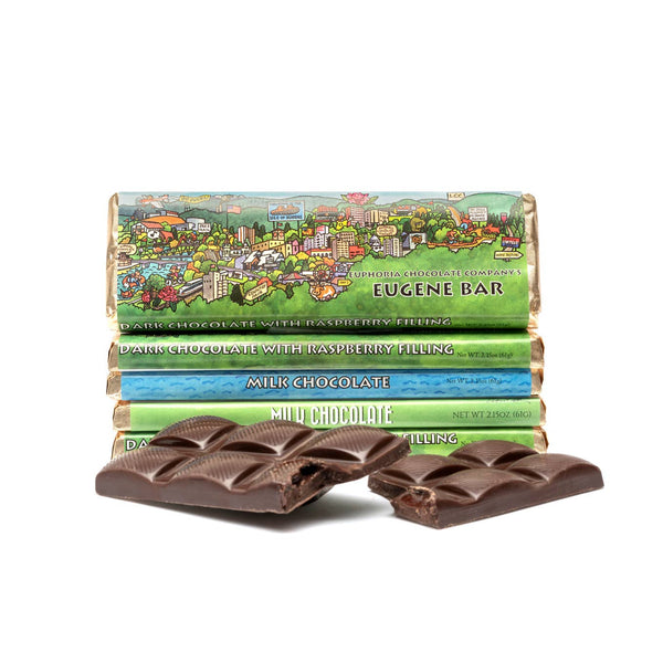 Eugene Bar Dark Chocolate with Raspberry Filling