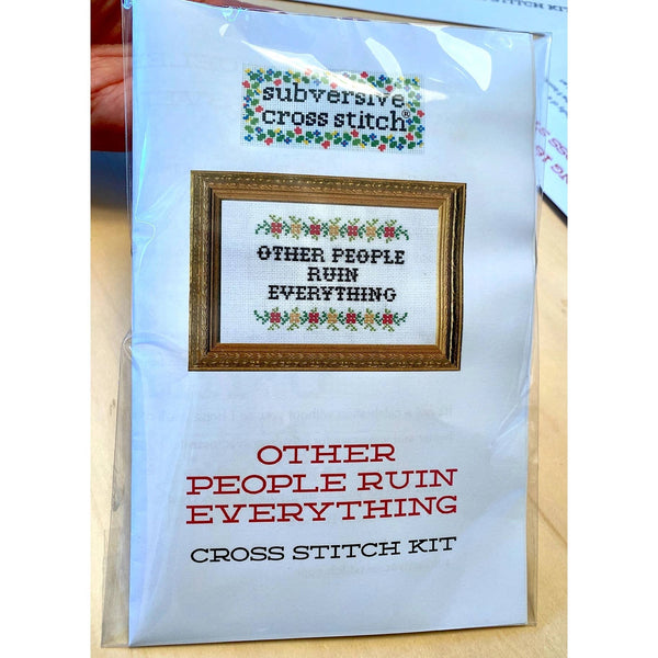 Your Outie Enjoys Cross Stitching – Cross Stitch Kit