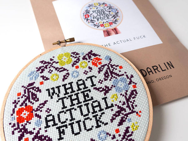 What the Actual Fuck Cross Stitch Kit