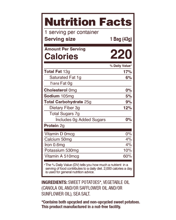 Uglies 1.5oz Sweets Kettle Cooked Sweet Potato Chips