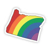Oregon Rainbow Sticker (3”)
