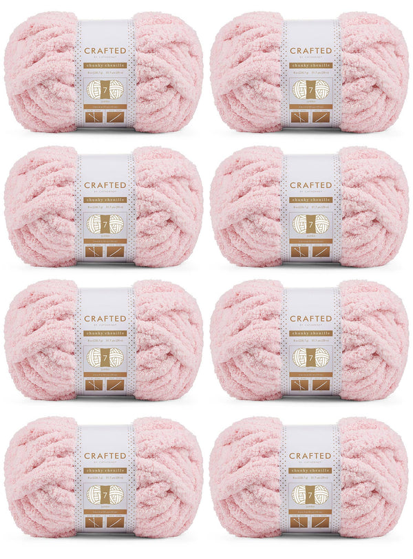 Chunky Chenill Yarn | 8oz/227g | Jumbo #7 | Pack of 8