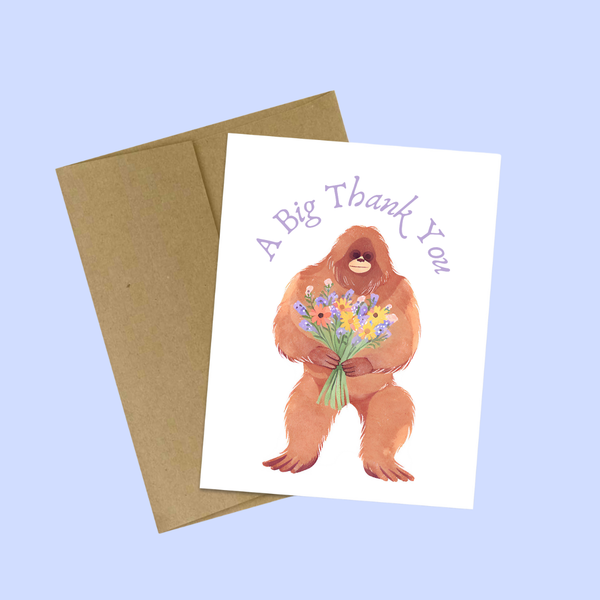 Bigfoot Greeting Card