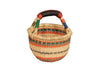 Mini Round w/Leather Handle African Bolga Baskets