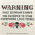 Warning - Stabby! Deluxe Cross Stitch Kit