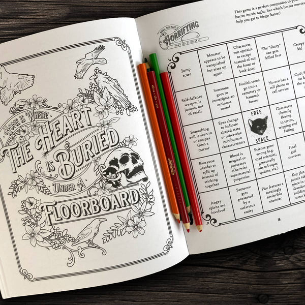 Bloodthirsty and Bewitched Adult Activity Book