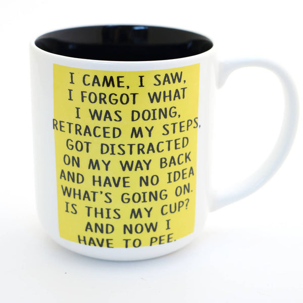“I Came I Saw, I Forgot Where I Was Going” Mug | 16 oz