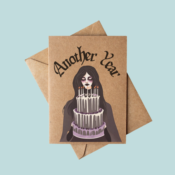 Goth Girl Birthday Card