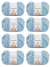 Chunky Chenill Yarn | 8oz/227g | Jumbo #7 | Pack of 8