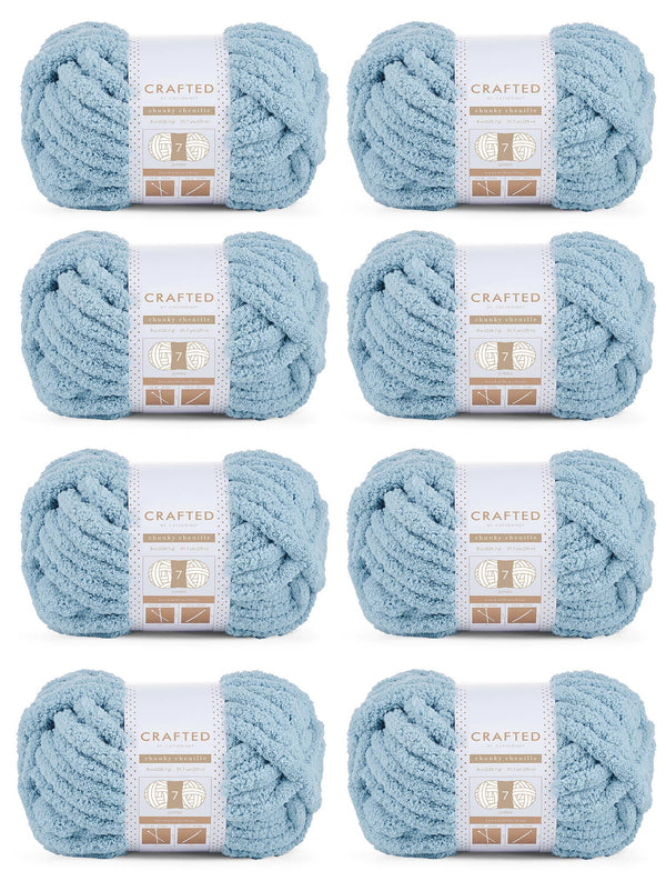 Chunky Chenill Yarn | 8oz/227g | Jumbo #7 | Pack of 8