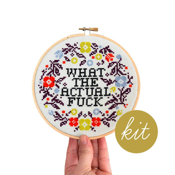 What the Actual Fuck Cross Stitch Kit
