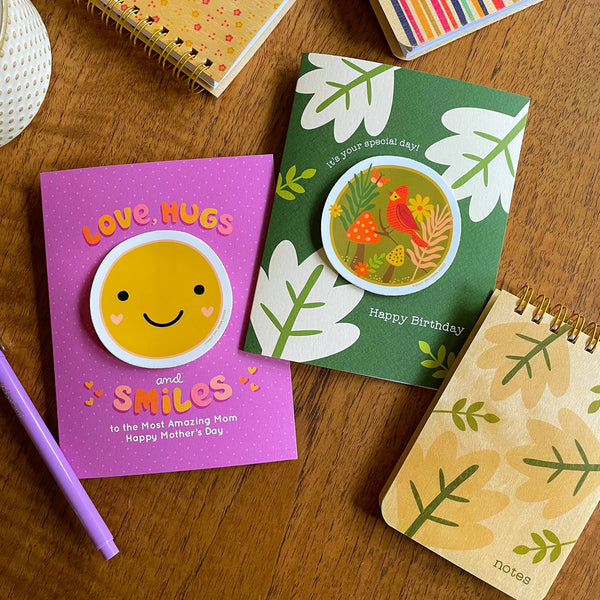 Bird Birthday Sticker Card