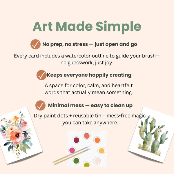 All-in-One Watercolor Postcards: Folk Art