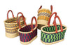 African Bolga Baskets : Small Oval Basket (G-141)