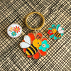 Bumble Bee Enamel Keychain