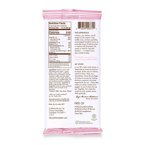 Sprinkle Dreams - Signature Milk Chocolate Bar