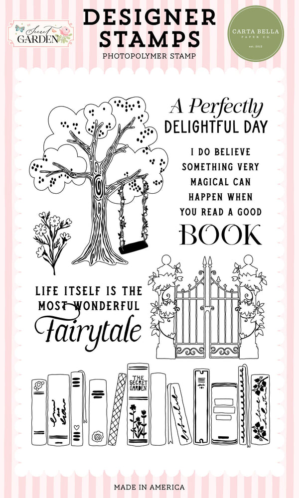 Secret Garden: Enchanted Library Stamp Set