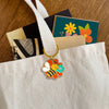 Bumble Bee Enamel Keychain