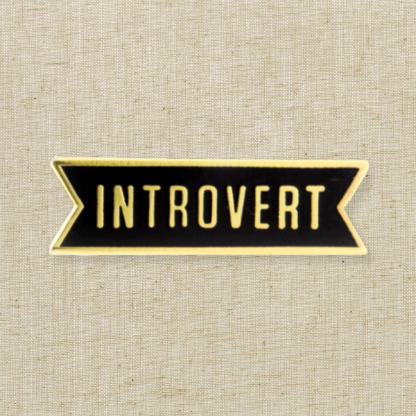 Introvert Enamel Pin