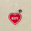 Nope Heart - Enamel Keychain