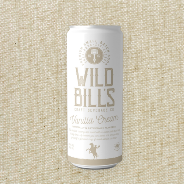 Vanilla Cream: Premium Cane Sugar Soda - 12oz Can