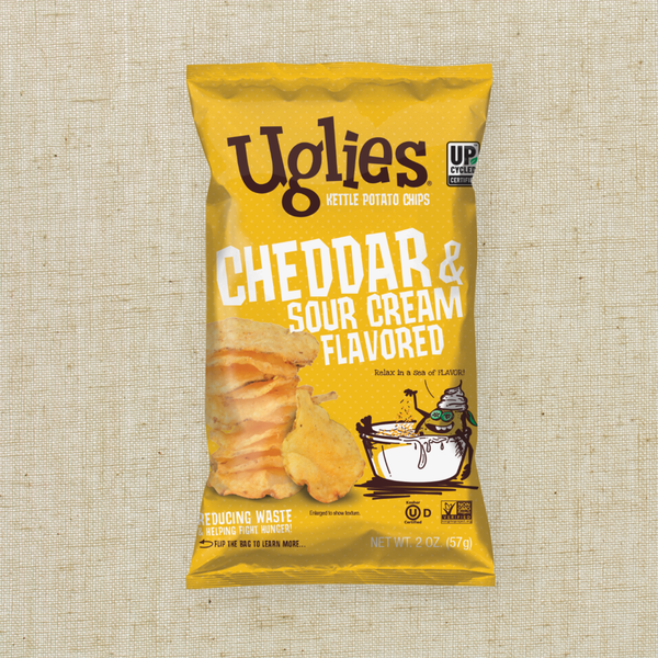 Uglies 2 oz Cheddar & Sour Cream Kettle Cooked Potato Chips