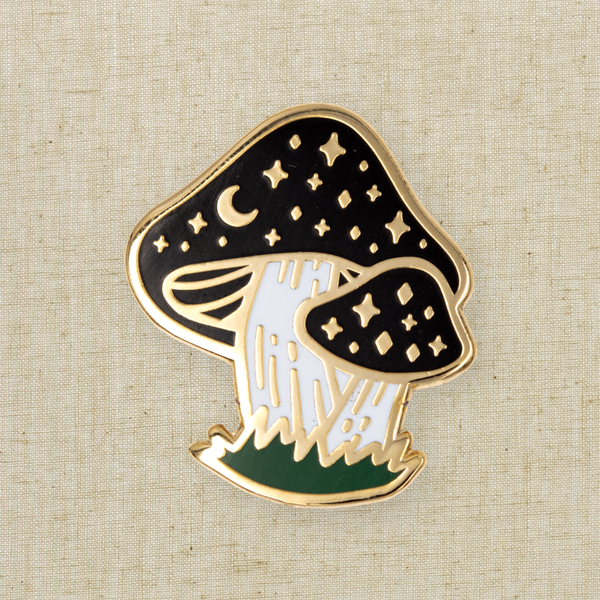 Cosmic Mushroom Pin