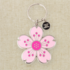 Cherry Blossom Enamel Keychain