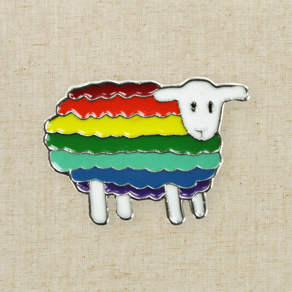 Rainbow Pride Sheep Enamel Pin