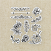 Antique Floral Acrylic Stamps