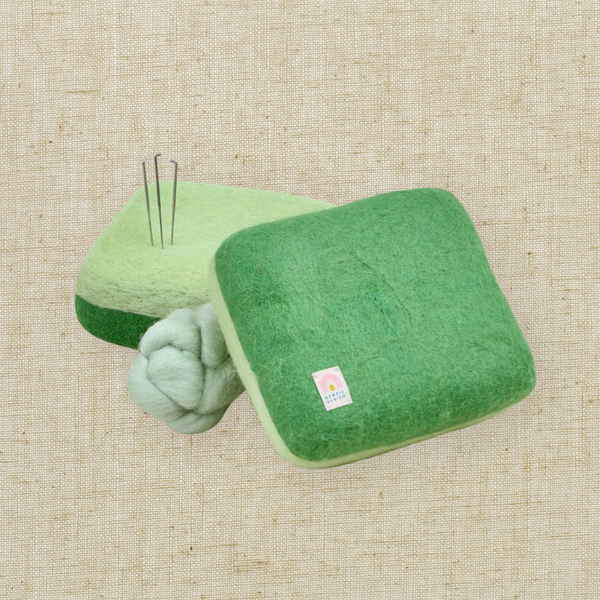 Needle Felting Cushion, Green