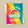 Sunny Rainbow Sticker Birthday Card