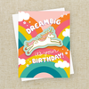 Unicorn Dream Sticker Birthday Card