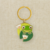 Frog Enamel Keychain