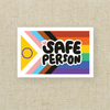 Safe Person Flag Vinyl Sticker